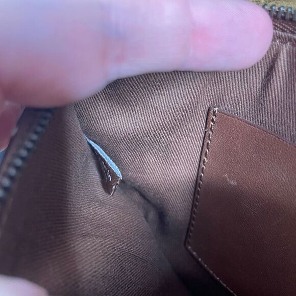 UGG Australia Leather Shoulder Bag Sherpa Lined Purse Cognac‎ Brown Buckle - Picture 6 of 8